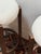 Wood Dark Walnut + Boucle Counter Stools, Pair For Sale - Image 7 of 12