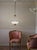 Vintage italian murano glass chandelier from the 1940s, barovier & toso, with art deco design references. the structure...
