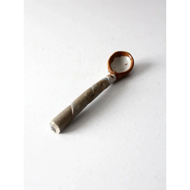 Vintage Pottery Spoon For Sale - Image 4 of 10