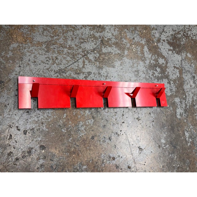 Blu Dot 2d:3d Coat Rack, Fire Engine Red For Sale - Image 10 of 12