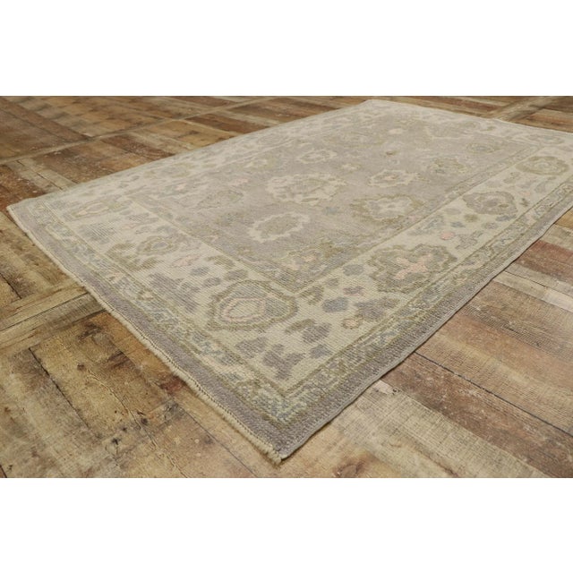 Turkish Oushak Rug - 04'05 X 06'10 For Sale In Dallas - Image 6 of 10