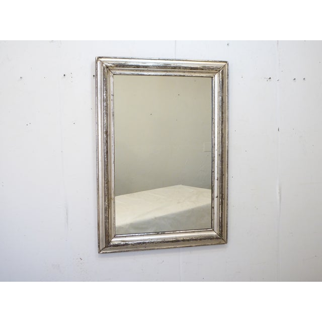 Antique Silverleafed Mirror For Sale In Boston - Image 6 of 8