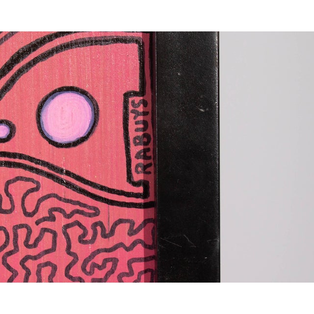 Early 21st Century "You Are the Poison I Need" Mixed Media Painting on Wood Panel by r.a. Buys For Sale - Image 5 of 9