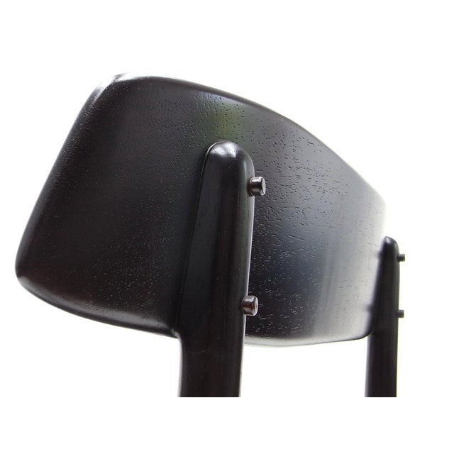 Lucio CD07 Dining Chairs in Cherry and Leather by Sergio Rodrigues for Linbrazil, 2010, Set of 5 For Sale - Image 9 of 18