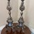 French Antique Italian Style Silvered Bronze Candlesticks - a Pair For Sale - Image 3 of 10