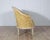 French Louis XVI Style Painted Canapé with Yellow Damask Upholstery, 20th Cent For Sale In Atlanta - Image 6 of 8