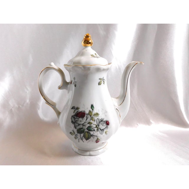 Traditional 1950s Winterling Teapot in Bavarian Rose For Sale - Image 3 of 7