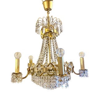 Vintage Palwa Style Chandelier, 1950s For Sale