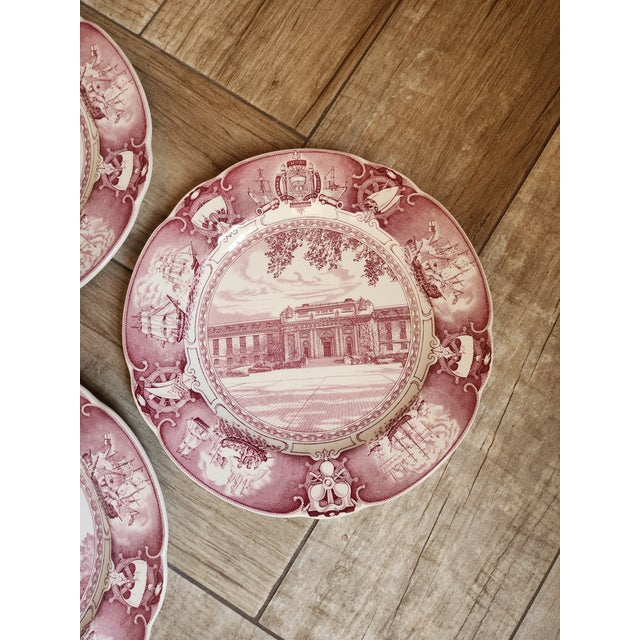 Ceramic United States Navy Wedgwood Mulberry Plates For Sale - Image 7 of 11