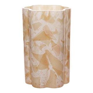 Stories of Italy Nougat Amber Bucket Vase For Sale