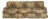 Custom Vintage Down Wrap Sofa in Ralph Lauren Tapestry Upholstery For Sale