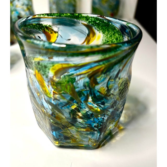 Mid-Century Modern Mid 20th Century Murano Goti Glasses Set of 6 For Sale - Image 3 of 7