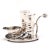 Metal English Victorian Silverplate Equestrian Pepper Shaker & Mustard Cruet For Sale - Image 7 of 7