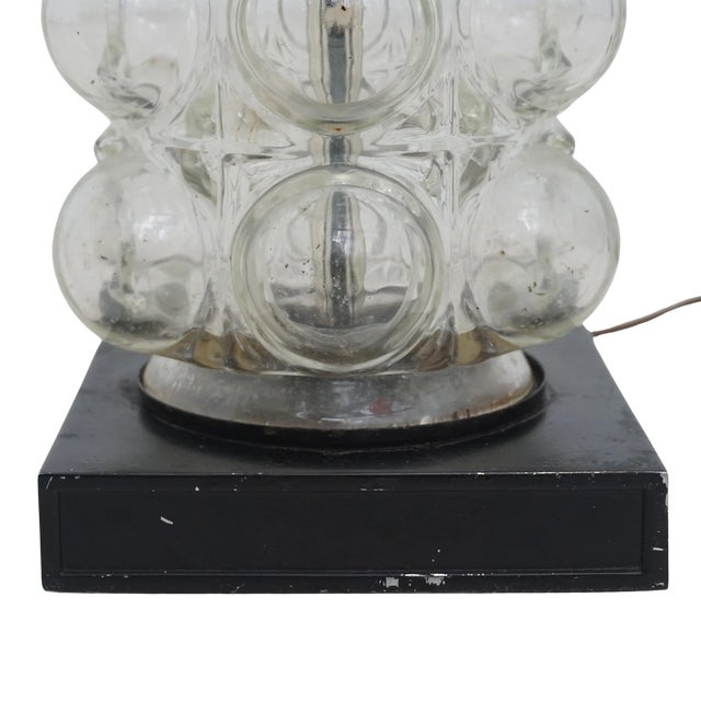 1970s 1970s Glass Bubble Table Lamp by Nemo For Sale - Image 5 of 5