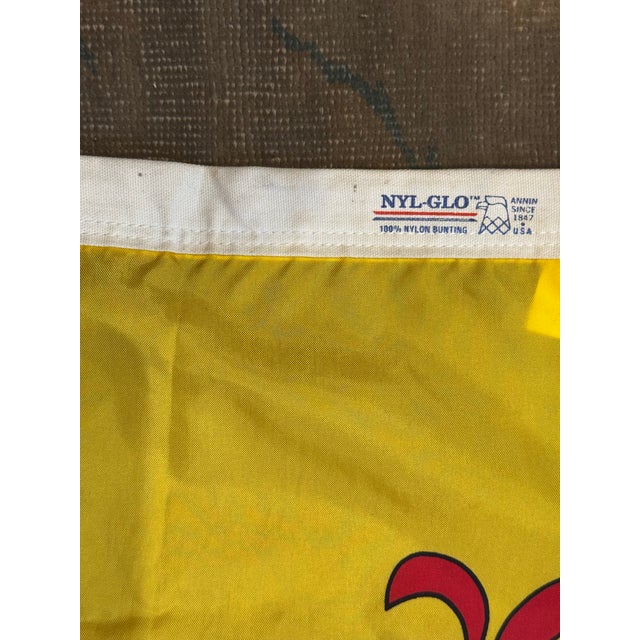 Late 20th Century Late 20th Century Vintage Scotland Rampant Lion Nylon Flag For Sale - Image 5 of 6