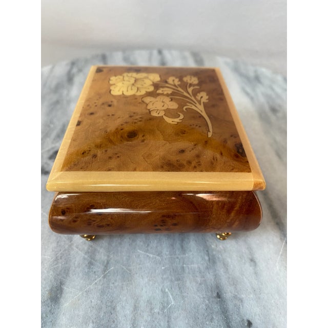 Late 20th Century Late 20th Century “Romance” Italian Wooden Music Jewelry Box For Sale - Image 5 of 8