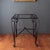 French Art Deco Black Wrought Iron Outdoor Patio Garden Table For Sale - Image 9 of 18