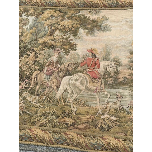 French Aubusson Tapestry by Jacquard, 1960s For Sale - Image 4 of 18