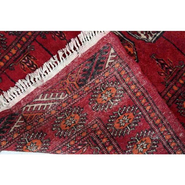 Textile 1970s Handmade Vintage Pakistani Lahore Rug 2.6' X 4' For Sale - Image 7 of 12