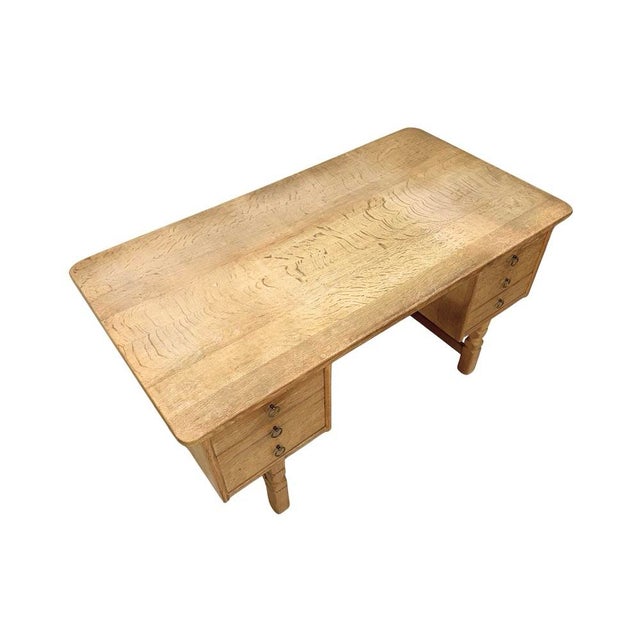 Mid-Century Modern Mid 20th Century Danish Brutalist Desk by Henning Kjærnulf, Attributed For Sale - Image 3 of 8