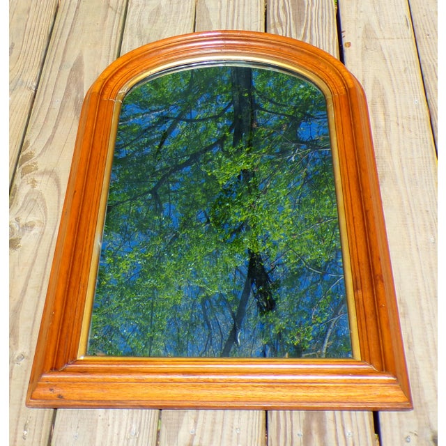 Victorian Large Antique Arched Top Hall Pier Mirror Victorian Mercury Mirror For Sale - Image 3 of 10