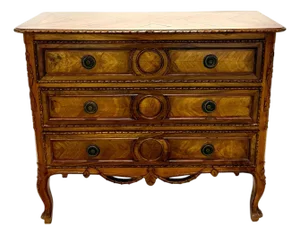 19th Century 19th Century Country French 3 Drawer Commode