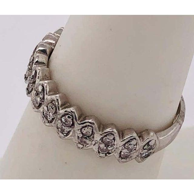 14Kt White Gold Diamond Wedding Band Anniversary Bridal Ring 0.75 TDW Size 7 3.04 grams total weight