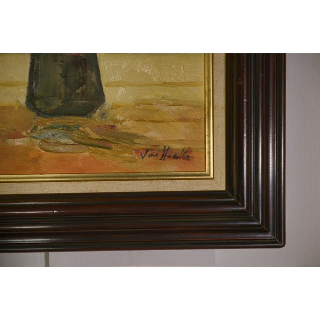 Van Hecke, The Anemones, 1980s, Paint & Canvas For Sale - Image 3 of 7