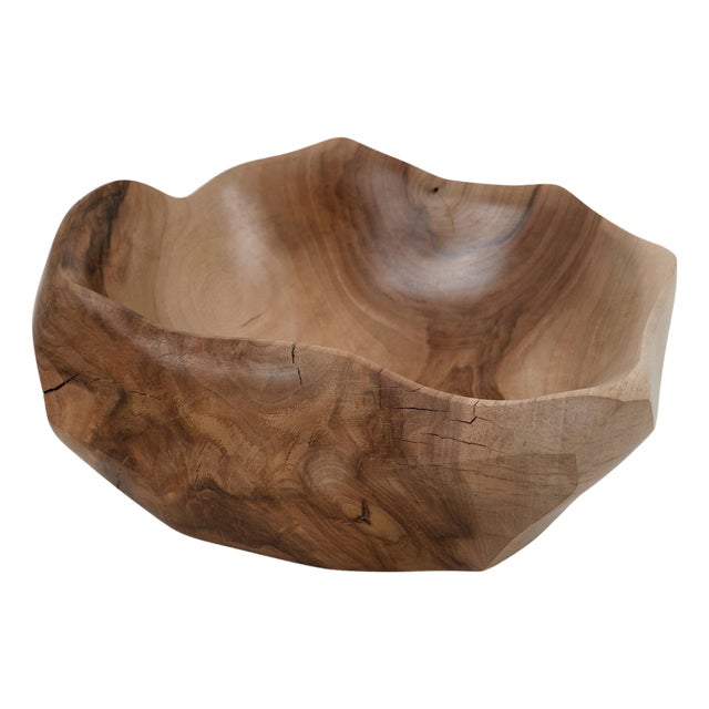Walnut Bowl by Logniture For Sale