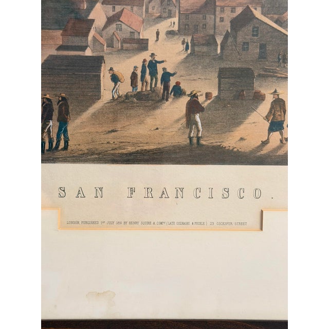 Paper San Francisco, 1851 Chromolithograph, Francis Samuel Marryat, Hanhart, London For Sale - Image 7 of 12