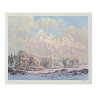 Morning in the Tetons, Clyde Aspevig Offset Lithograph, Signed and Numbered For Sale