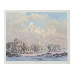 Morning in the Tetons, Clyde Aspevig Offset Lithograph, Signed and Numbered
