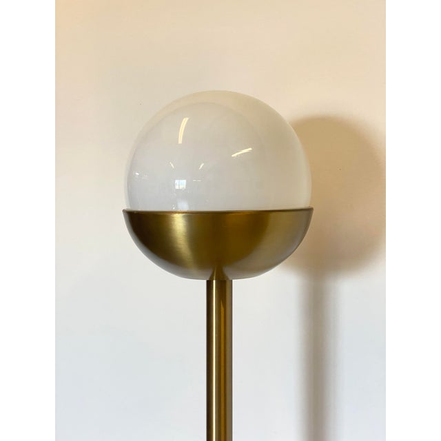 Brass Floor Lamp in the style of Pia Guidetti Crippa, 1970s For Sale - Image 5 of 17