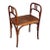 Early 20th Century Vienna Secession Bent Oak Bench W/ Side Arms Attributed to Fischel Söhne For Sale