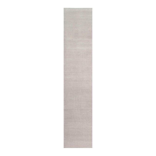 Rug & Kilim’s Oversized Contemporary Textural Solid Rug in Ivory Tones For Sale