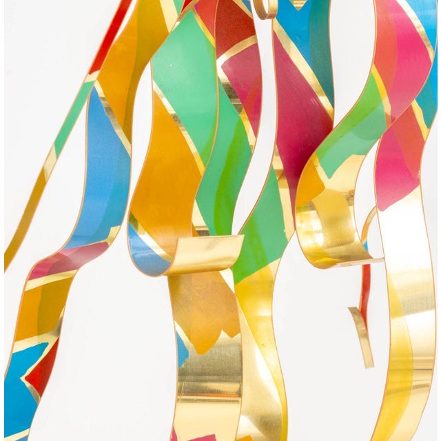 Dorothy Gillespie "Royal Color and Shadow a and B" Enameled Metal Sculpture, 2000 For Sale - Image 11 of 14