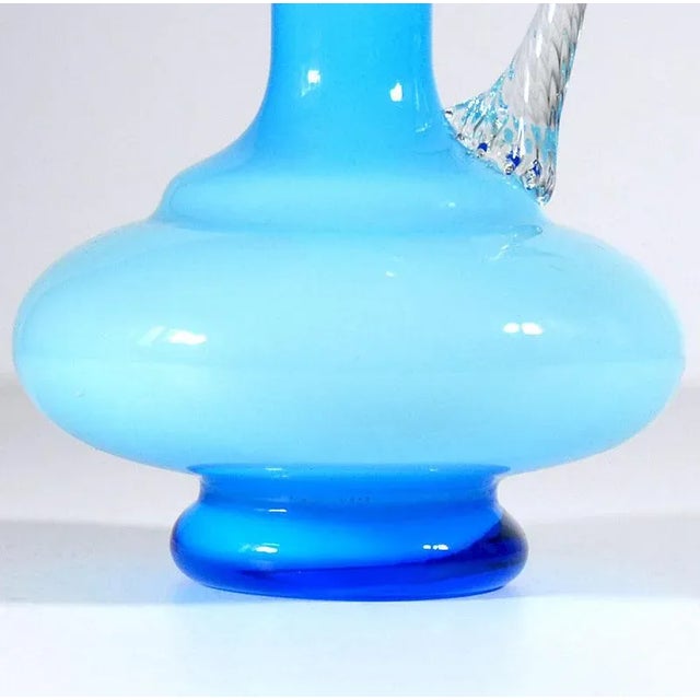 1960s Italian Glass Vase from Empoli, 1960s For Sale - Image 5 of 8