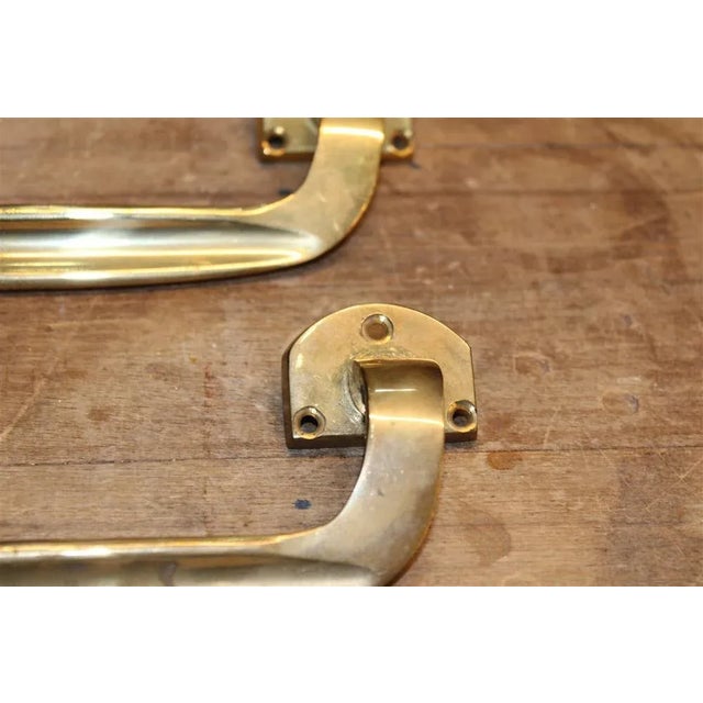 Mid-Century Handles in Brass, 1950s, Set of 2 For Sale - Image 6 of 9