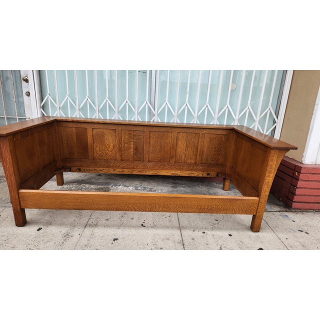 Stickley 1980s Stickley Mission Oak Sofa For Sale - Image 4 of 12