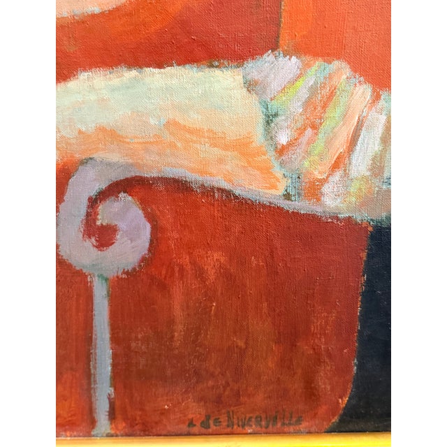 An exceptional original oil on canvas by celebrated Canadian modernist Louis de Niverville (1933–2019) entitled Interior...