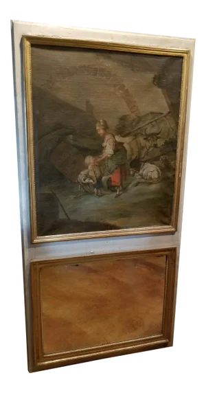 18th Century French Trumeau Mirror