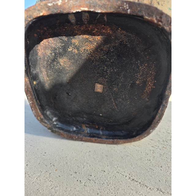 Cast Iron Archaic Style Vessel With Patina For Sale In San Antonio - Image 6 of 13
