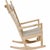 Hans Wegner rocking chair, model PP124, with a frame of ash and upholstery of fabric. The chair is from 2006 and appears...