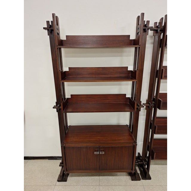 Bookshop Shelves by Marco Comolli for Mobilia, 1950s, Set of 2 For Sale - Image 9 of 18