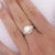 9.5mm South Sea White Pearl and Baguette Diamond Ring in Platinum Size 6 For Sale In Miami - Image 6 of 7