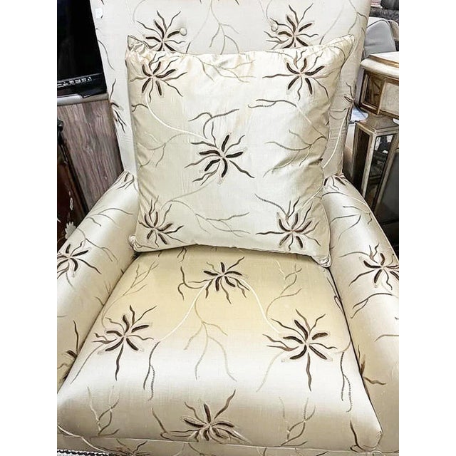 Classic Bergere Armchair by Marge Carson For Sale - Image 9 of 11