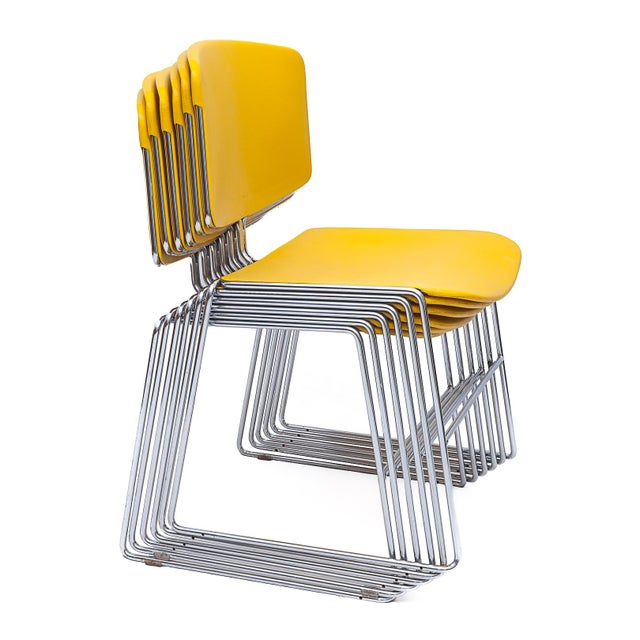 Vintage Max Stacker Chairs, 1970s, Set of 6 For Sale - Image 13 of 14