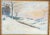 We are selling this nice American school Luminist winter landscape. This oil painting is executed on academy board we...