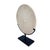 Hand-Carved Indonesian 16-Inch Marble Disk on Metal Stand, Modern Design For Sale - Image 4 of 16