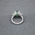 Metal 2.83 Ct Gia Certified Zambian Emerald & Diamond Ring Size 6.5 For Sale - Image 7 of 9